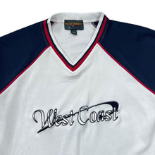 Load image into Gallery viewer, Early 00&#39;s WEST COAST Embroidered Spellout Hip Hop Colour Block Polyester Sports T-Shirt Top
