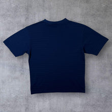 Load image into Gallery viewer, Umbro Classic Embroidered Mini Logo Navy Blue V-Neck T-Shirt

