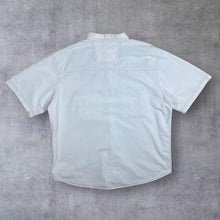 Load image into Gallery viewer, Vintage Cowboy Western Embroidered Aztec Eagle White Blue Short Sleeve Shirt
