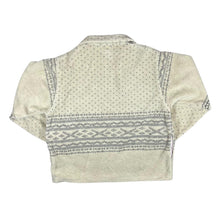 Load image into Gallery viewer, GANT SPORT Patterned Cream Deep Pile 1/4 Zip Pullover Fleece Sweatshirt
