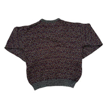 Load image into Gallery viewer, Vintage 90&#39;s HOOK Grandad Patterned Viscose Acrylic Knit Sweater Jumper
