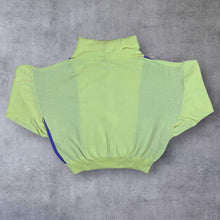 Load image into Gallery viewer, Vintage 80's Avana Bratislava Yellow Purple Colour Block Roll Neck Sweatshirt
