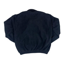 Load image into Gallery viewer, Vintage FAJD COLLECTION Knit Panel Black 1/4 Zip Fleece Sweatshirt
