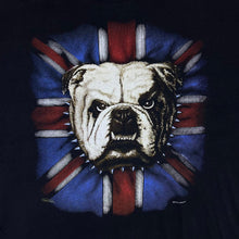 Load image into Gallery viewer, Vintage ZIP IT London British Bulldog Union Jack Graphic Black T-Shirt
