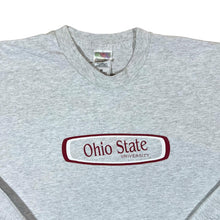 Load image into Gallery viewer, Vintage OHIO STATE UNIVERSITY College Spellout Graphic Long Sleeve Grey T-Shirt
