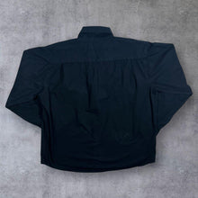 Load image into Gallery viewer, Atlas For Men Cowboy Western Brown Dot Patterned Black Cotton Long Sleeve Shirt
