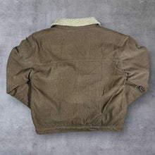 Load image into Gallery viewer, Trader Jeans Co. Fleece Lined Bord Collar Brown Corduroy Cord Trucker Jacket
