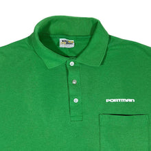 Load image into Gallery viewer, Vintage 80's VELVA SHEEN "Portman" Company Logo Green Short Sleeve Polo Shirt
