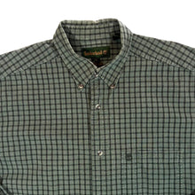 Load image into Gallery viewer, Vintage Timberland Green Check Long Sleeve Button-Up Cotton Shirt
