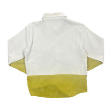 Load image into Gallery viewer, Corduroy Cord Colour Block Cream Mustard Yellow Long Sleeve Shirt
