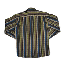 Load image into Gallery viewer, Vintage 90&#39;s Multi Colour Block Striped Long Sleeve Cotton Shirt
