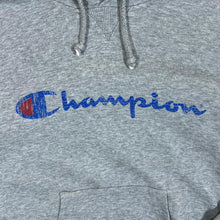 Load image into Gallery viewer, CHAMPION Classic Big Logo Spellout Graphic Grey Pullover Hoodie
