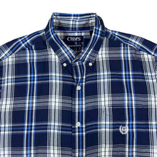 Load image into Gallery viewer, CHAPS &quot;Performance&quot; Classic Plaid Check Cotton Polyester Long Sleeve  Button-Up Shirt
