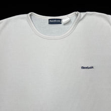 Load image into Gallery viewer, Early 00’s REEBOK ESSENTIALS Embroidered Mini Spellout Ribbed Stretch Cotton T-Shirt
