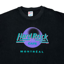 Load image into Gallery viewer, Vintage 90&#39;s Hanes HARD ROCK CAFE &quot;Montreal&quot; Souvenir Logo Spellout Graphic Single Stitch T-Shirt
