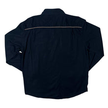 Load image into Gallery viewer, Early 00&#39;s Atlas For Men Cowboy Western Embroidered Native Black Cotton Long Sleeve Shirt
