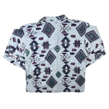 Load image into Gallery viewer, Vintage 90&#39;s Kiraclar Aztec Crazy Abstract Patterned Cotton Long Sleeve Polo Shirt
