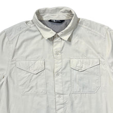 Load image into Gallery viewer, THE NORTH FACE TNF Classic Cream Nylon Safari Short Sleeve Shirt
