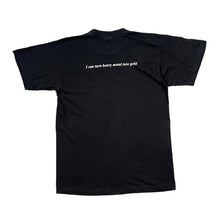 Load image into Gallery viewer, Vintage I&#39;M AN ALCHEMIST BABY &quot;I Can Turn Heavy Metal Into Gold&quot; Science Novelty Spellout Graphic T-Shirt
