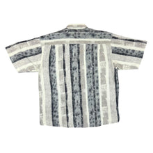 Load image into Gallery viewer, Vintage 90's JEAN MASERIC Abstract Patterned Striped Short Sleeve Flannel Shirt
