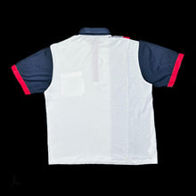 Load image into Gallery viewer, Vintage 90’s ST MICHAEL Marks &amp; Spencer Colour Block Polyester Cotton Polo Shirt Top
