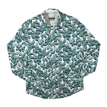 Load image into Gallery viewer, Napapijri Geographic &quot;Slim Fit&quot; Green Floral Patterned Long Sleeve Cotton Shirt
