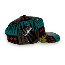 Load image into Gallery viewer, Deadstock Vintage 90's THE SNAPBACK CAP CO. "Fresh" Jacquard Navajo Patterned Embroidered Baseball Cap
