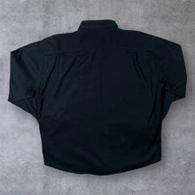 Load image into Gallery viewer, Vintage Atlas For Men Cowboy Western Embroidered Aztec Black Cotton Long Sleeve Shirt
