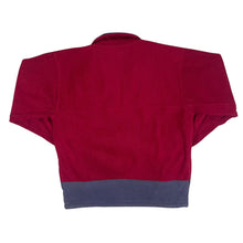 Load image into Gallery viewer, Vintage VAN VAAN Colour Block Red 1/4 Zip Fleece Sweatshirt
