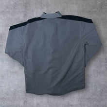 Load image into Gallery viewer, Early 00&#39;s Identic Gothic Tribal Y2K Embroidered Grey Long Sleeve Shirt
