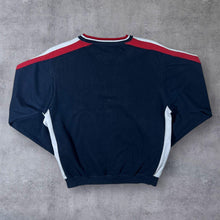 Load image into Gallery viewer, Early 00's Champion USA Embroidered Spellout Navy Blue Crewneck Sweatshirt
