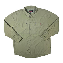 Load image into Gallery viewer, Vintage Fjallraven Classic Khaki Hiking Utility Safari Long Sleeve Polyamide Shirt
