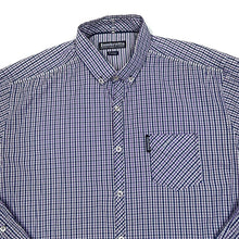 Load image into Gallery viewer, LAMBRETTA Carnaby Street London Classic Mod Check Long Sleeve Button-Up Cotton Shirt
