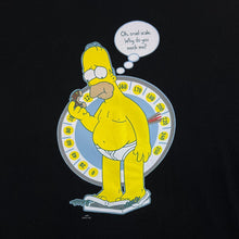 Load image into Gallery viewer, Vintage The Simpsons (2004) &quot;Cruel Scale&quot; Homer TV Show Graphic Black T-Shirt
