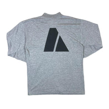 Load image into Gallery viewer, Early 00&#39;s Akwa Tek ARMY Logo Spellout Graphic Grey Long Sleeve T-Shirt
