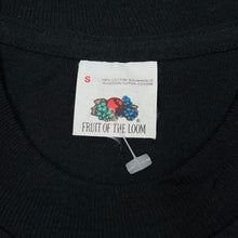 Load image into Gallery viewer, Vintage 90’s Fruit Of The Loom Classic Mini Logo Cotton Single Stitch Black T-Shirt
