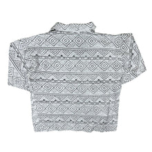 Load image into Gallery viewer, Vintage 90&#39;s Crazy Abstract Patterned Cotton 1/4 Zip Pullover Sweatshirt Top
