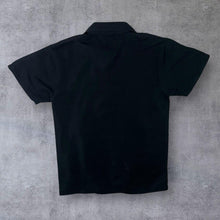 Load image into Gallery viewer, Early 00's Identic Goth Y2K Tribal Embroidered Motif Black Polyester Shirt
