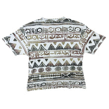 Load image into Gallery viewer, Vintage 90&#39;s P.S.Company Sportswear Crazy Abstract Patterned Waffle Cotton Thick T-Shirt
