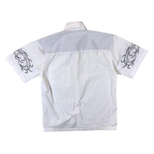 Load image into Gallery viewer, Early 00&#39;s Fishbone Y2K Tribal Embroidered Cotton Polyester Short Sleeve Shirt
