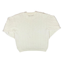 Load image into Gallery viewer, Vintage 90&#39;s NATURALLY British Wool Classic Cream Chunky Cable Knit Sweater Jumper
