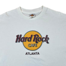 Load image into Gallery viewer, Vintage HARD ROCK CAFE &quot;Atlanta&quot; Classic Souvenir Logo Spellout Graphic White T-Shirt
