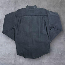 Load image into Gallery viewer, Vintage Levi&#39;s Classic Washed Grey Denim Cotton Long Sleeve Shirt
