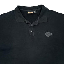 Load image into Gallery viewer, Early 00&#39;s HARLEY DAVIDSON MOTORCYCLES Classic Embroidered Mini Logo Biker Short Sleeve Polo Shirt
