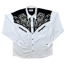 Load image into Gallery viewer, Vintage Guardian Cowboy Western Embroidered Panel Long Sleeve Shirt
