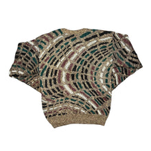 Load image into Gallery viewer, Vintage 90&#39;s LONDON FOG Made In USA Grandad Patterned Acrylic Knit Crewneck Sweater Jumper
