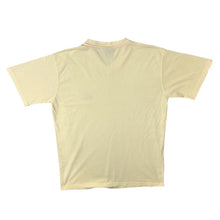 Load image into Gallery viewer, Early 00&#39;s Le Coq Sportif Embroidered Mini Logo Yellow V-Neck Cotton T-Shirt
