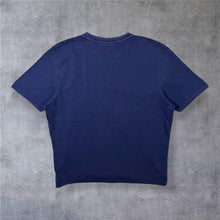 Load image into Gallery viewer, FILA Classic Basic Mini Logo Spellout Graphic Cotton Navy Blue T-Shirt
