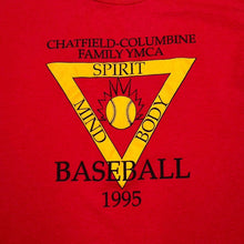 Load image into Gallery viewer, Vintage CHATFIELD-COLUMBINE FAMILY YMCA (1995) “Baseball” Graphic Single Stitch T-Shirt
