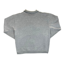 Load image into Gallery viewer, Vintage Jason Jones Cable Knit Panel Grey Collared Sweatshirt
